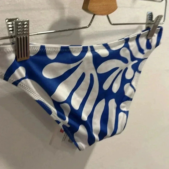 Solid & Striped The Eva Bottom - Azure Leaf Print - Picture 3 of 5